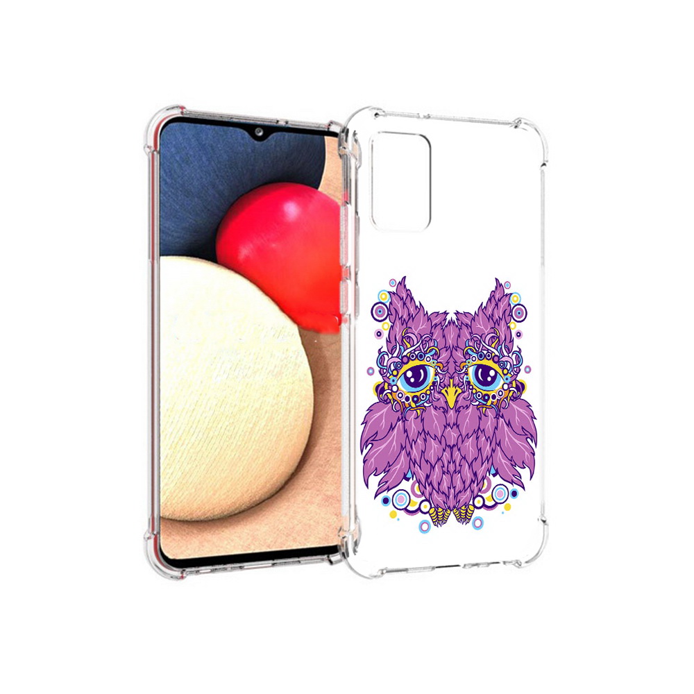 

Чехол MyPads Tocco для Samsung Galaxy A02s Розовая сова (PT156738.479.147), Прозрачный, Tocco