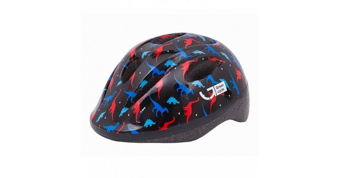 

Велошлем Green Cycle Dino black/red/blue 50-54