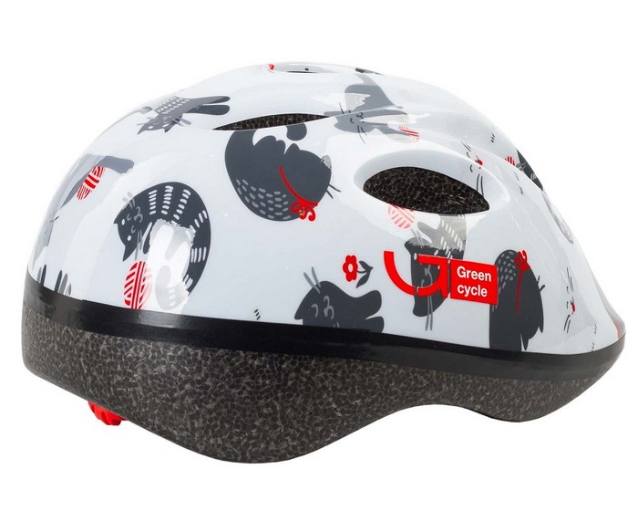 

Велошлем Green Cycle Kitty white 50-54