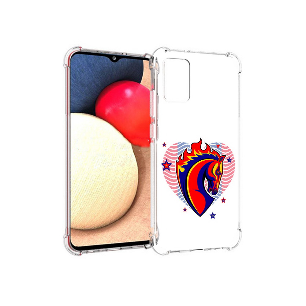 

Чехол MyPads Tocco для Samsung Galaxy A02s ФК ЦСЛ Лошадь (PT156738.479.180), Прозрачный, Tocco