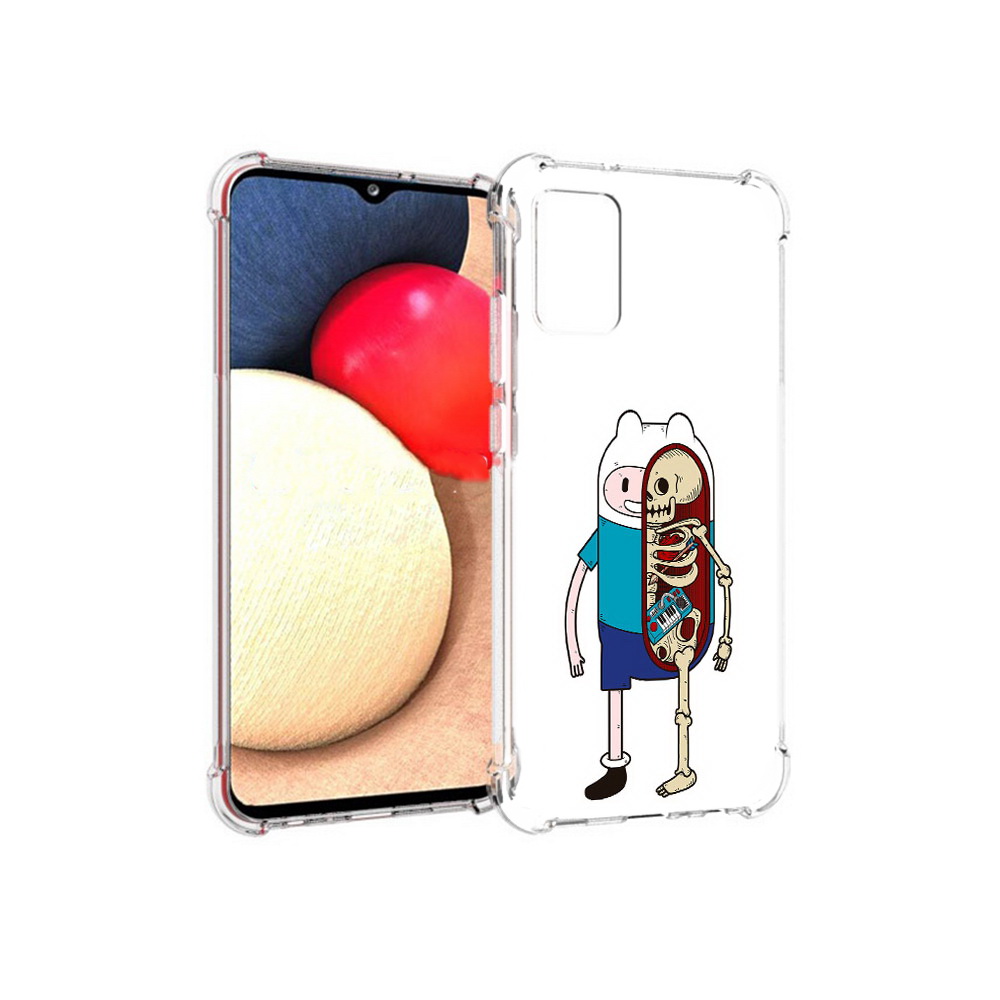 

Чехол MyPads Tocco для Samsung Galaxy A02s Финн скелет (PT156738.479.187), Прозрачный, Tocco