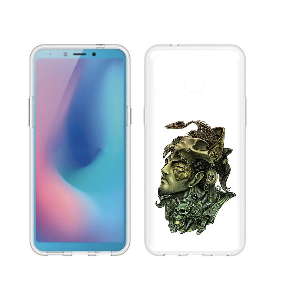 Чехол MyPads Tocco для Samsung Galaxy A6s бронзовый воин (PT123850.597.248)