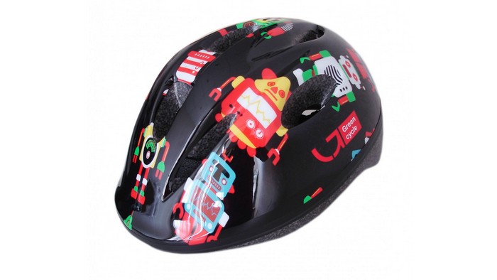 

Велошлем Green Cycle Robot black 50-54