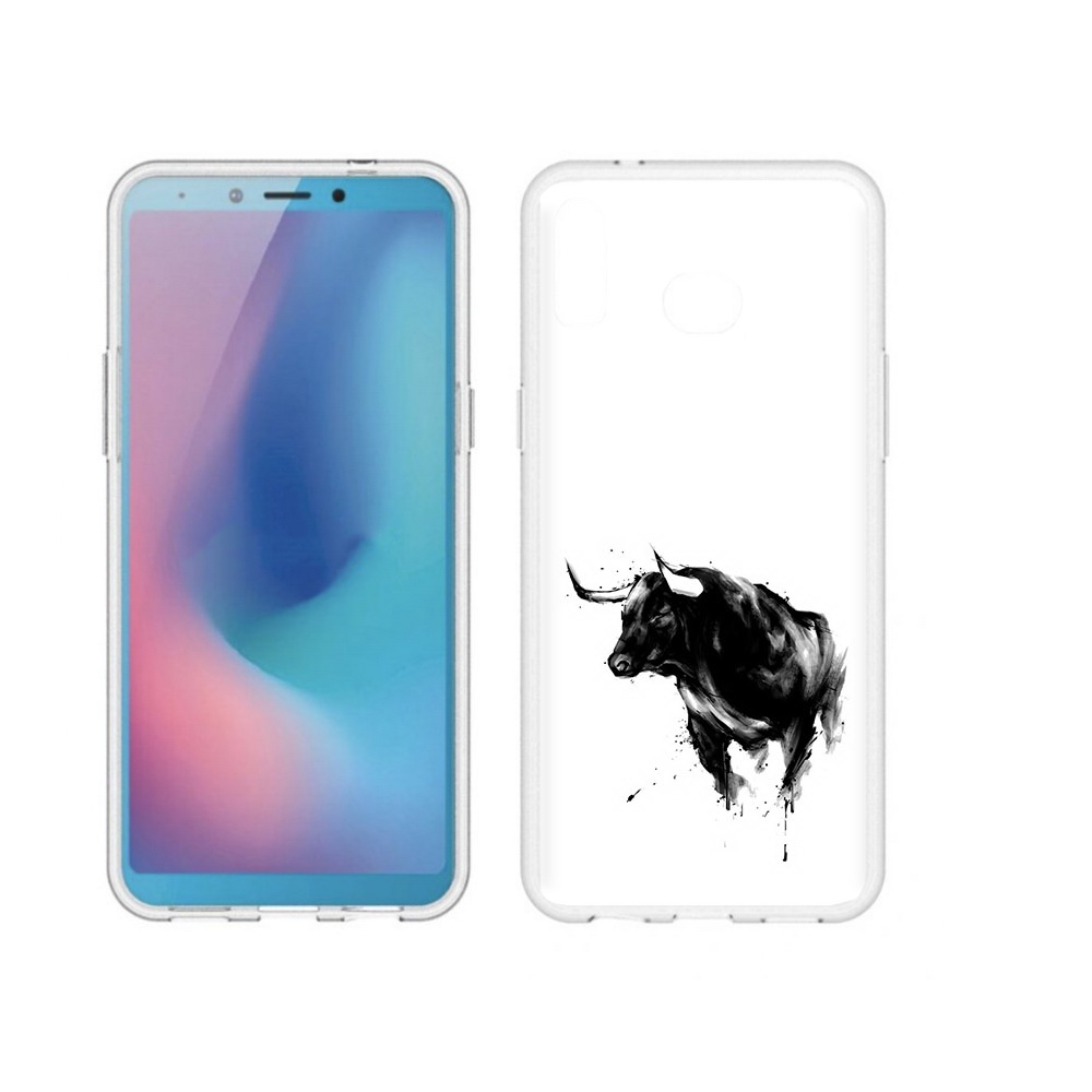 

Чехол MyPads Tocco для Samsung Galaxy A6s бык (PT123850.597.254), Прозрачный, Tocco