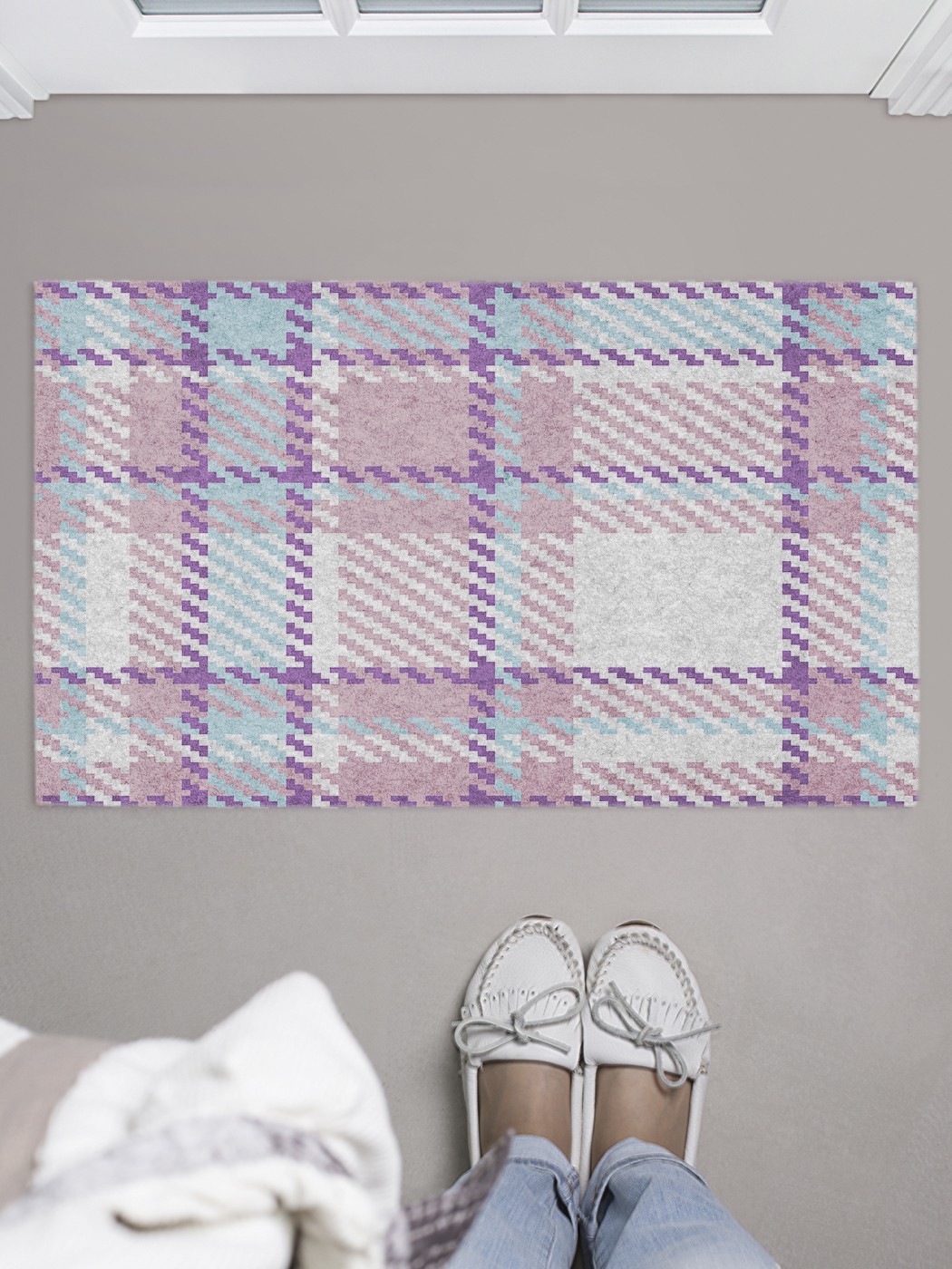 

Придверный коврик в прихожую для обуви, на резиновой основе, 75x45 см door_41024 JoyArty