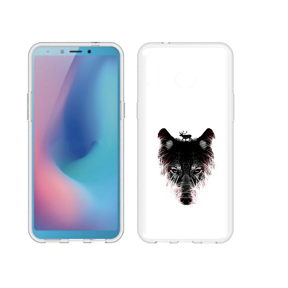 

Чехол MyPads Tocco для Samsung Galaxy A6s волк в траве (PT123850.597.267), Прозрачный, Tocco