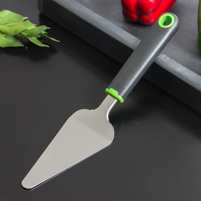 

Лопатка кухонная Доляна Lime, 27x6 см, цвет чёрно-зелёный, Серебристый;черный;зеленый, Кухонные инструменты "Lime"