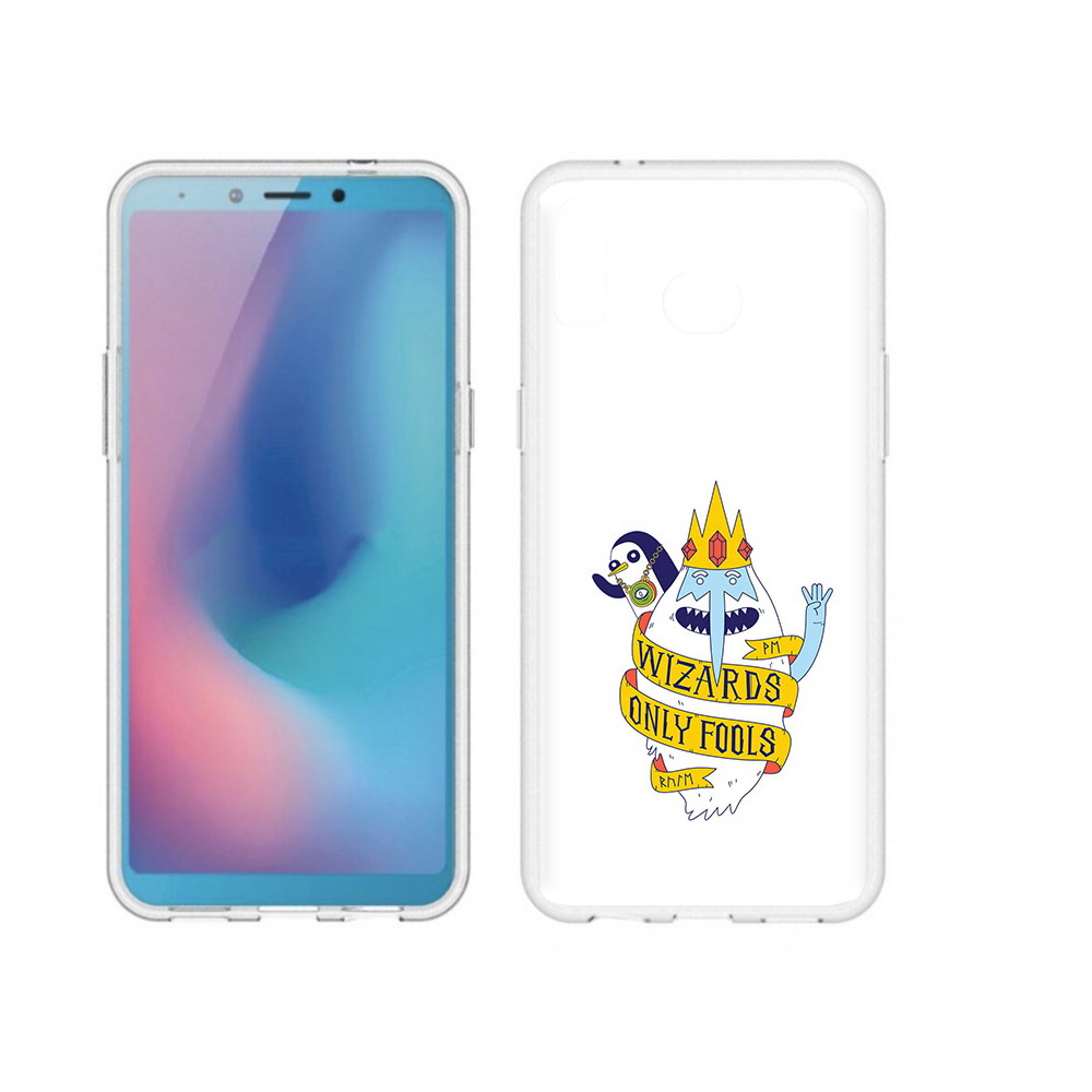 

Чехол MyPads Tocco для Samsung Galaxy A6s время приключений снежный король, Прозрачный, Tocco