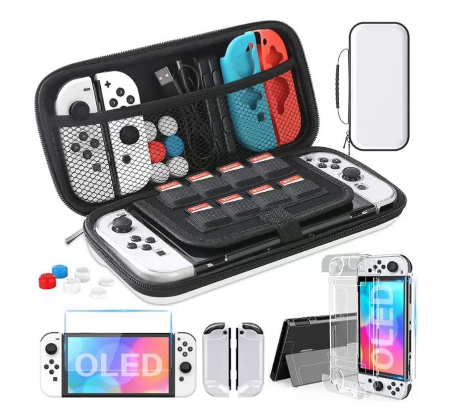 

Набор аксессуаров для контроллера NoBrand 9 in 1 Accessory Kit для Nintendo Switch, 9 in 1 Accessory Kit