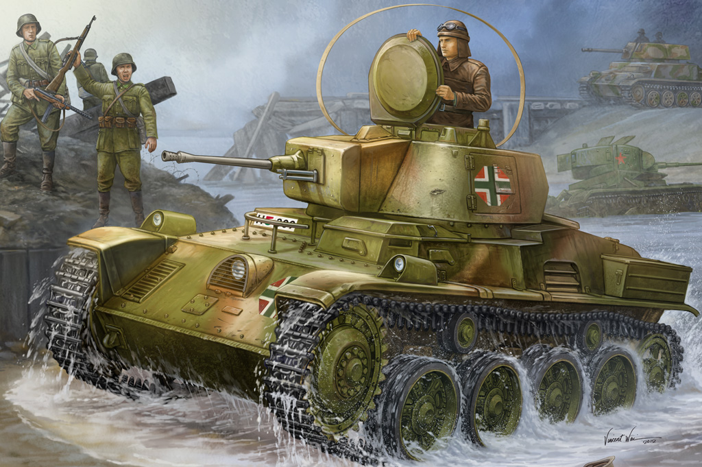 

Сборная модель Hobby Boss 1/35 Hungarian Light Tank 38M Toldi I(A20) 82477