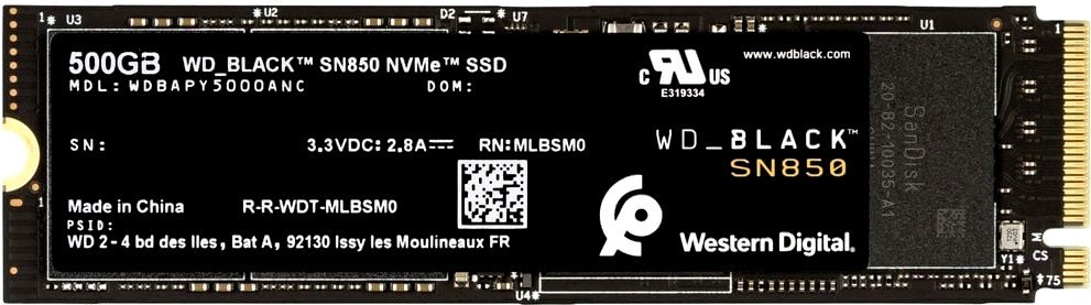 фото Ssd диск m.2 500 gb western digital sn850 wd