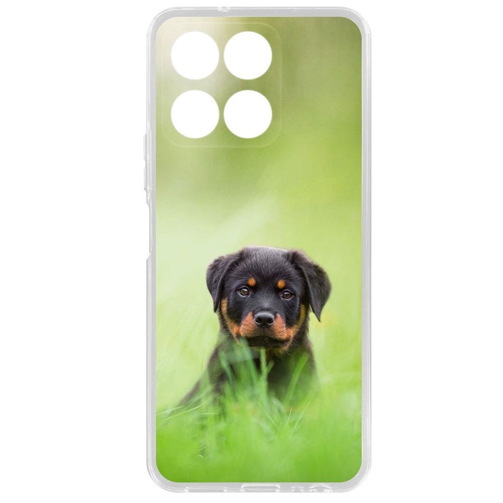 Чехол-накладка Krutoff Clear Case Щенок ротвейлера для Honor X6a