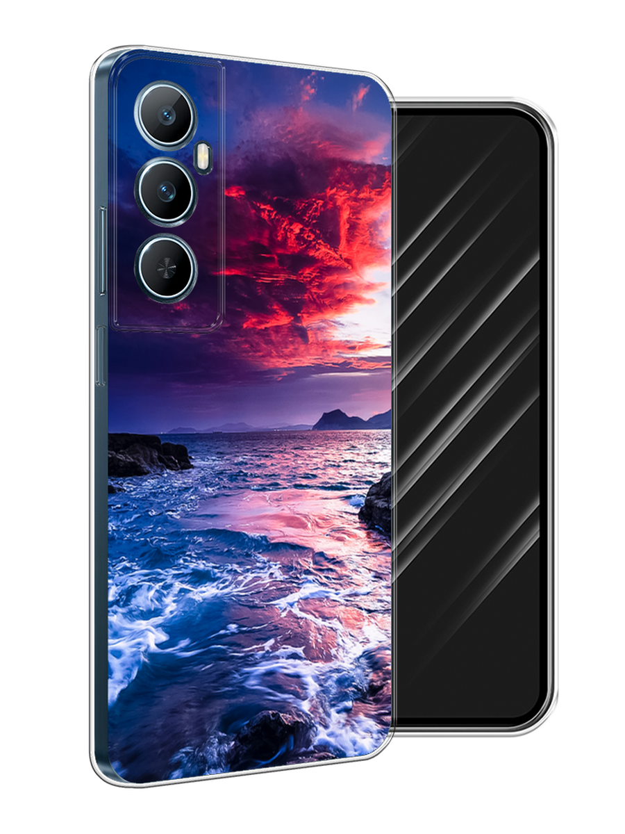 

Чехол Awog на Realme C65 "Волны 1", Розовый;синий, 2516750-1
