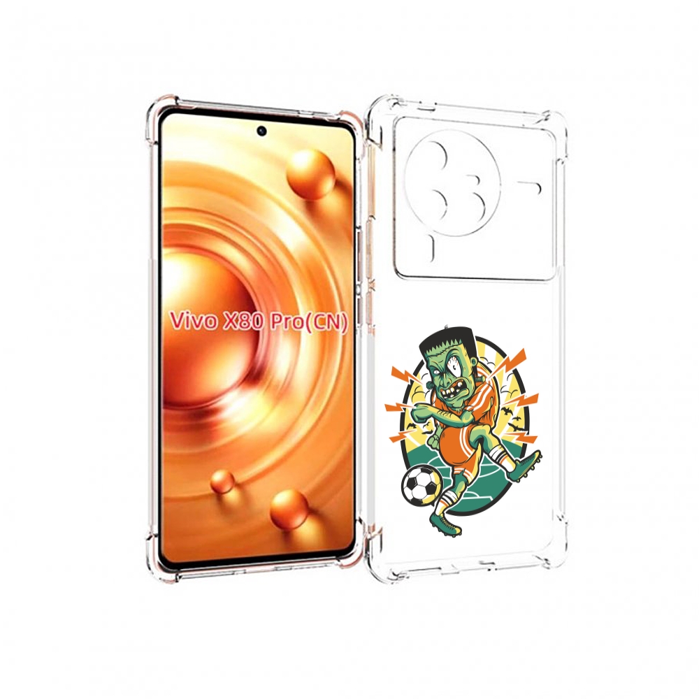 

Чехол MyPads зомби футболист для Vivo X80 PRO, Прозрачный, Tocco