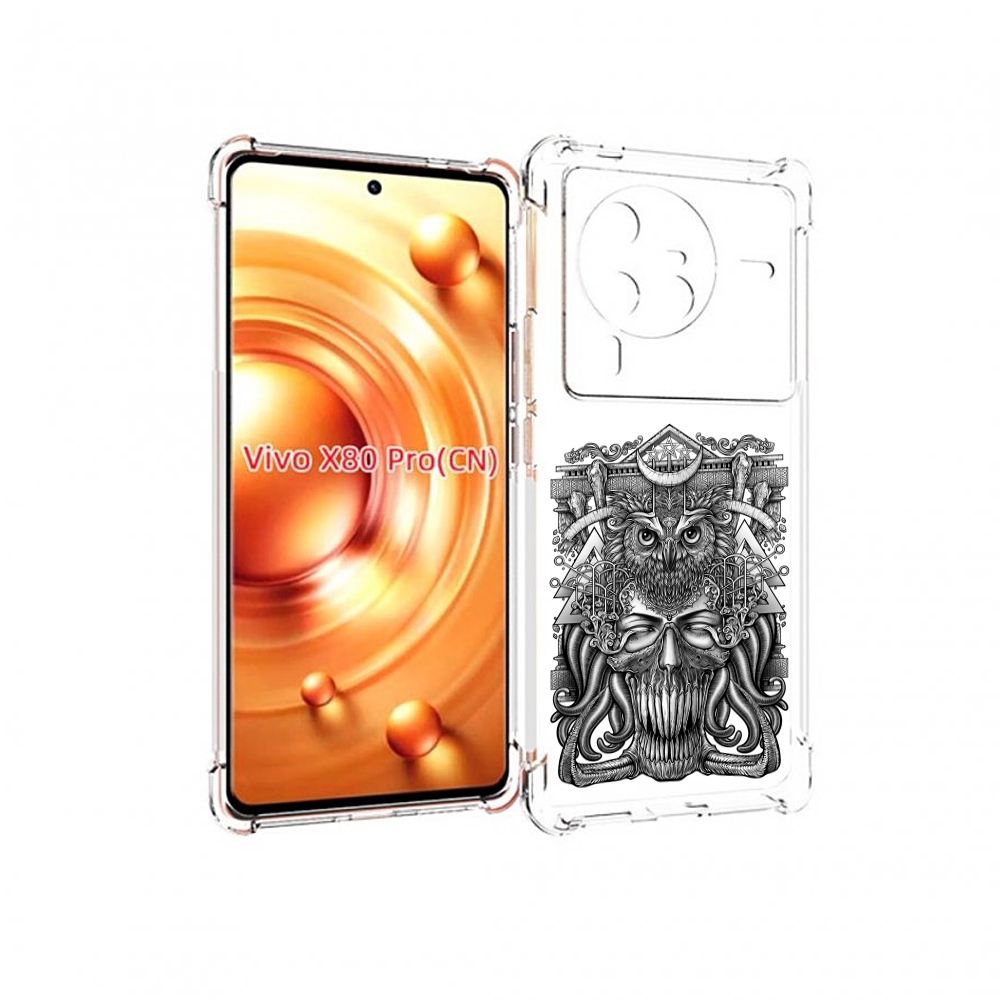 

Чехол MyPads зубастая сова для Vivo X80 Pro, Прозрачный, Tocco