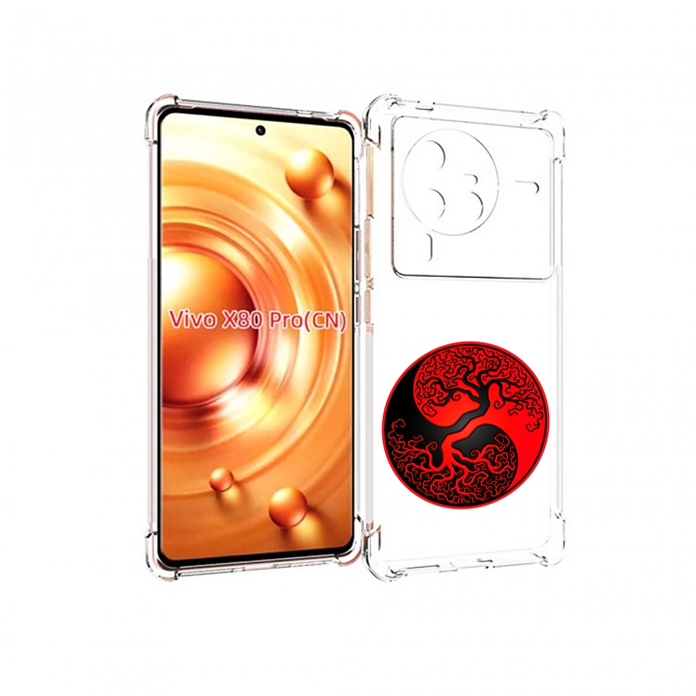 

Чехол MyPads инь янь дерево для Vivo X80 PRO, Прозрачный, Tocco