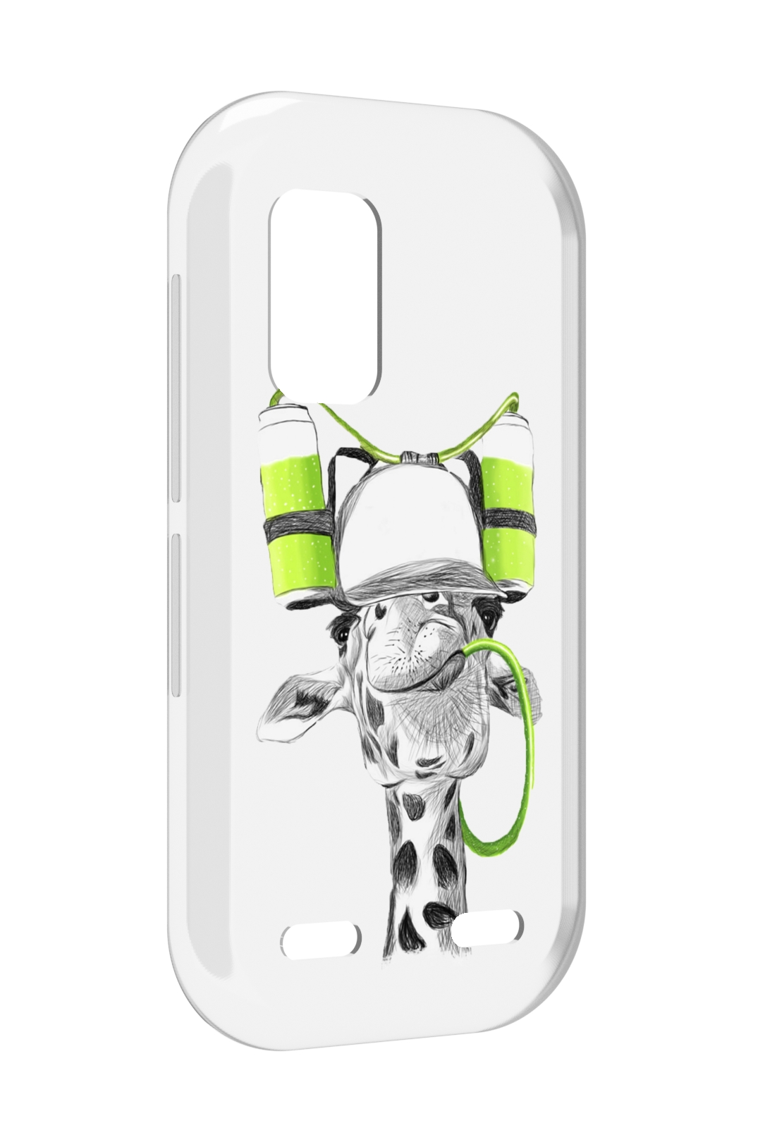 

Чехол MyPads Жираф для UleFone Armor X10 / X10 Pro, Прозрачный, Tocco