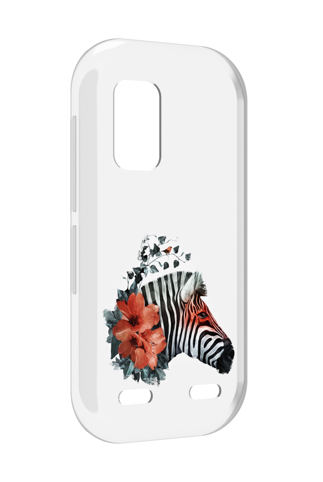 

Чехол MyPads Зебра с цветами для UleFone Armor X10 / X10 Pro, Прозрачный, Tocco