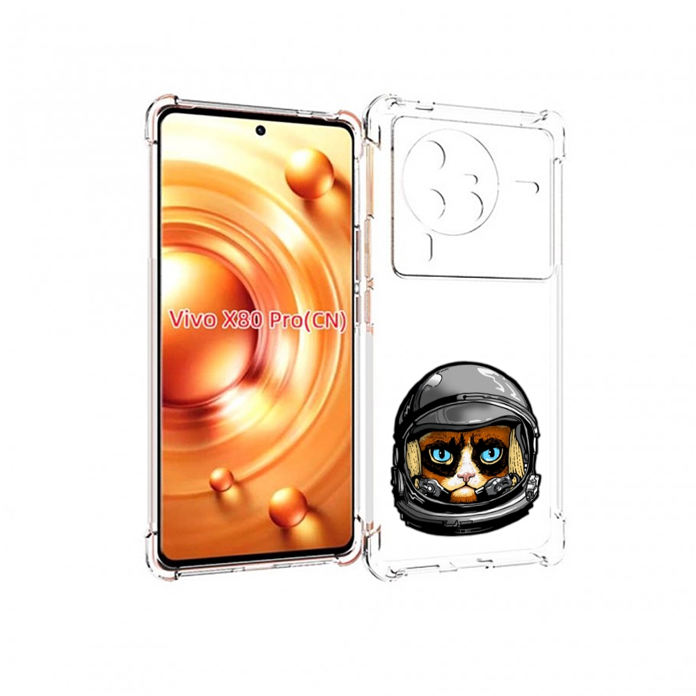 

Чехол MyPads кот космонавт для Vivo X80 PRO, Прозрачный, Tocco