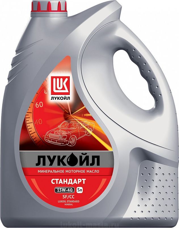 Моторное масло Lukoil минеральное стандарт SF/CC 15W40 5л