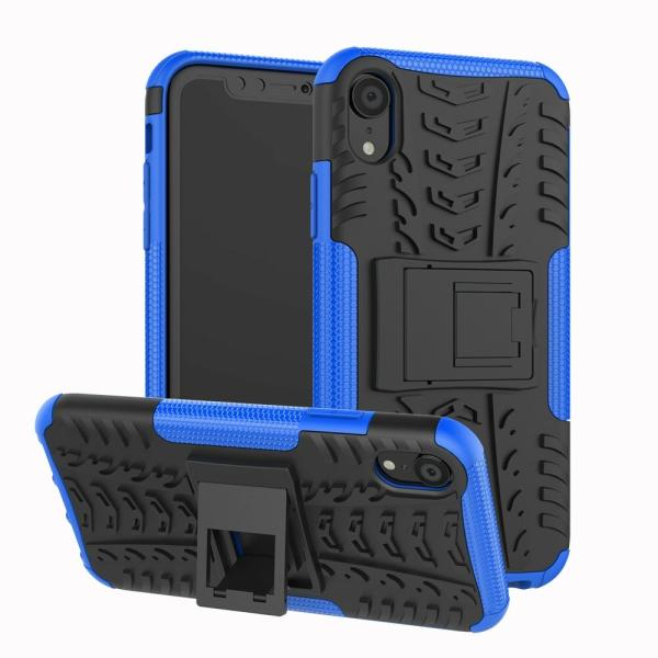 

Противоударный чехол GSMIN Hybrid Case для iPhone XR Силикон + Пластик (Синий)