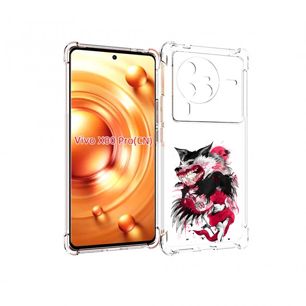 

Чехол MyPads красная шапочка для Vivo X80 Pro, Прозрачный, Tocco