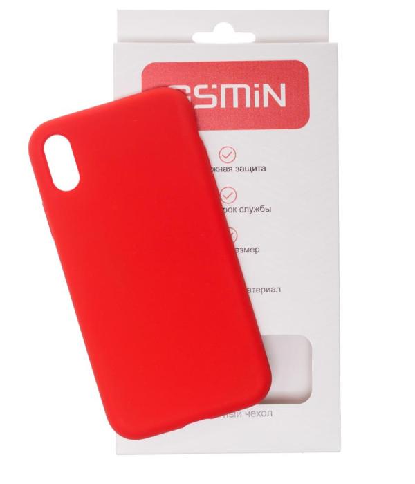 

Силиконовый чехол GSMIN Soft-touch для Apple iPhone XS Max (Красный)