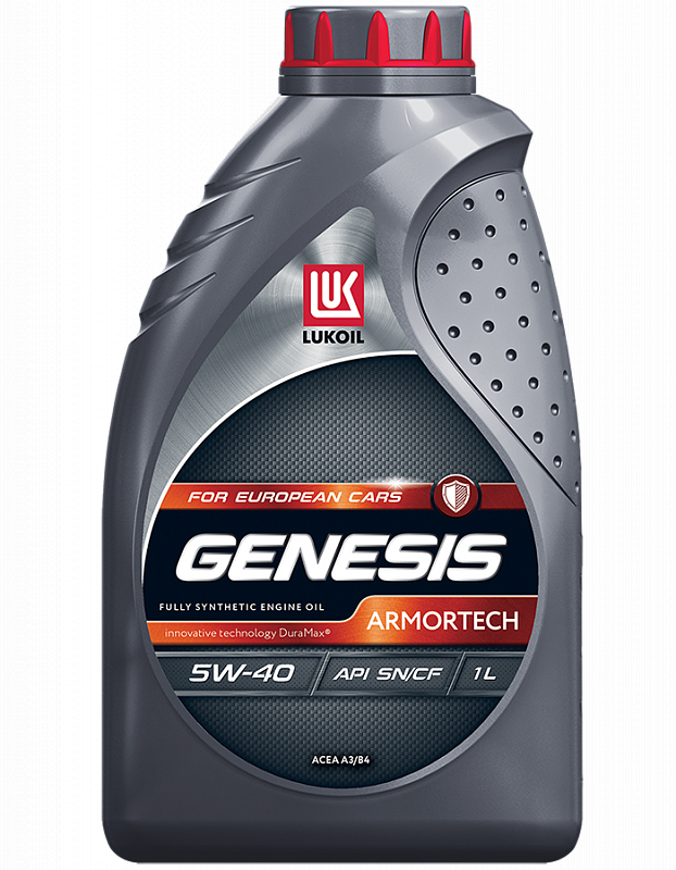 фото Масло моторное лукойл genesis armortech 5w-40 синтетическое 1 л 3148670 lukoil