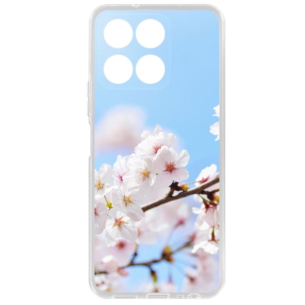 

Чехол-накладка Krutoff Clear Case Цветение для Honor X6a, Прозрачный