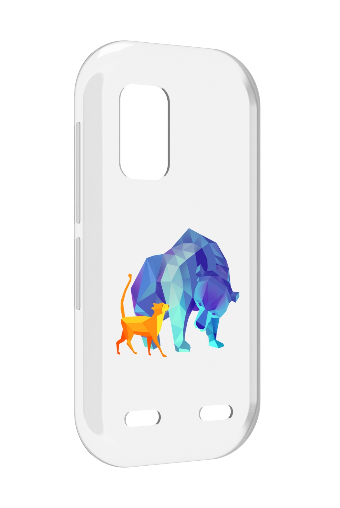 

Чехол MyPads Кот-и-медведь для UleFone Armor X10 / X10 Pro, Прозрачный, Tocco