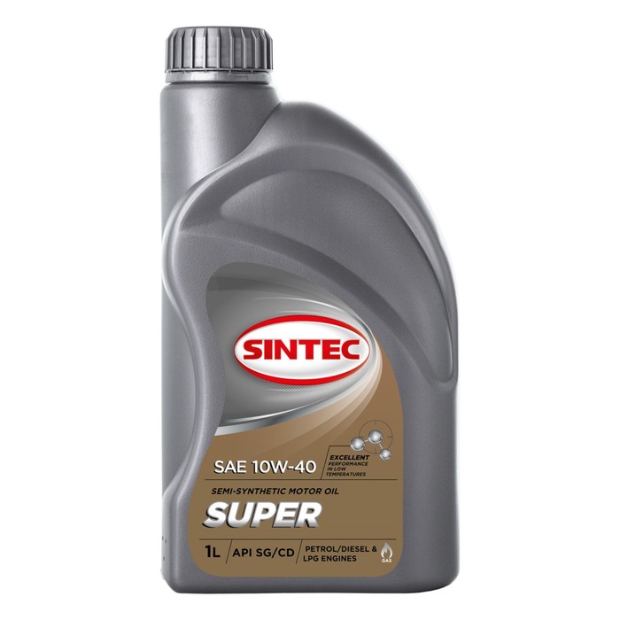 

Моторное масло SINTEC полусинтетическое Super 10W40 SG/CD 1л