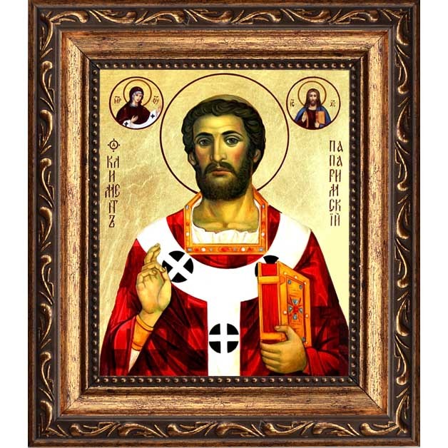 

Климент Римский Священномученик папа Римский. Икона на холсте.