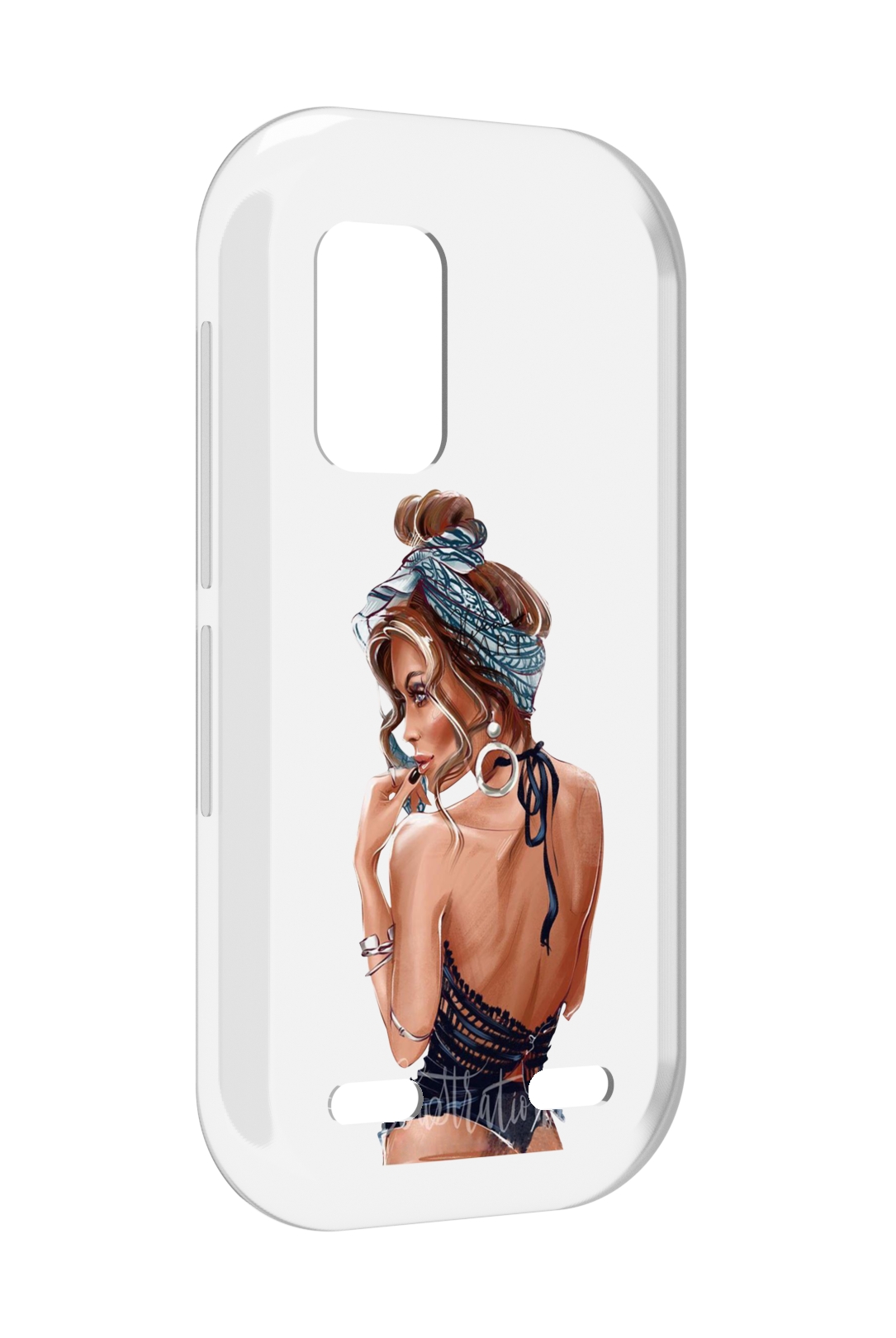 

Чехол MyPads Красивая-дама женский для UleFone Armor X10 / X10 Pro, Прозрачный, Tocco