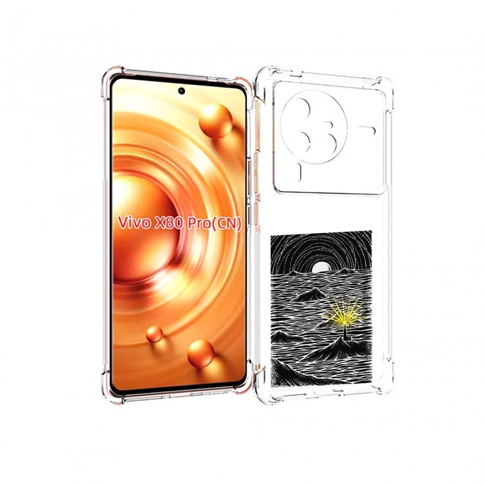 

Чехол MyPads маяк в черно белом море для Vivo X80 PRO, Прозрачный, Tocco