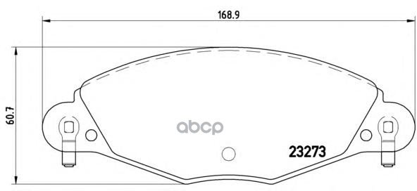

Тормозные колодки brembo P61072