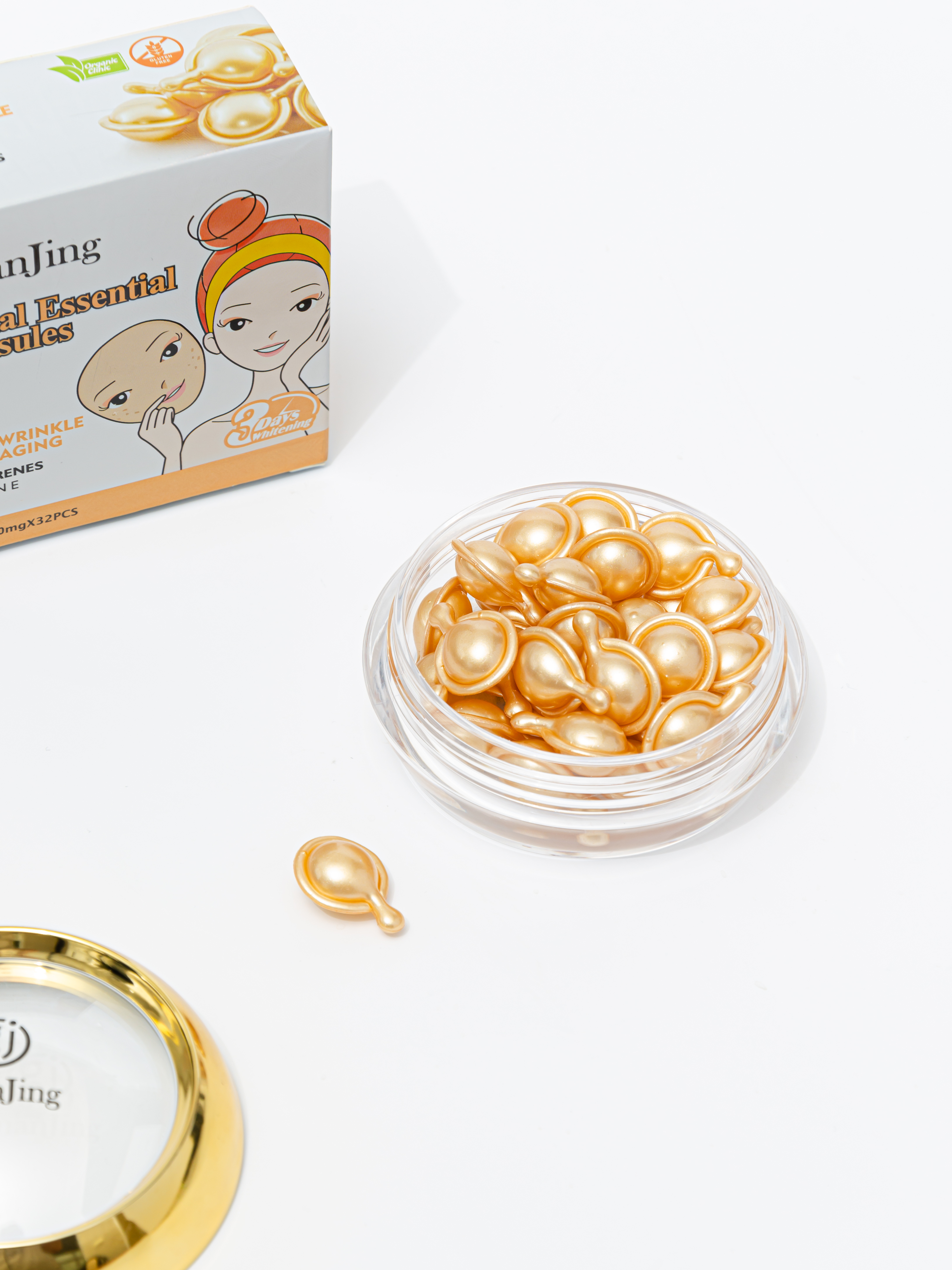 Сыворотка Facial essential Fullerenes & Vitamin E с витамином Е в капсулах для лица