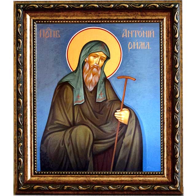 

Антоний Римлянин, Новгородский, Преподобный. Икона на холсте.