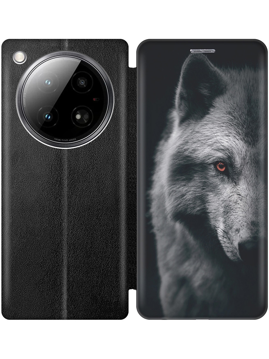 

Чехол-книжка на Infinix Zero 40 4G с принтом "Красноглазый волк" черный, Черный;красный;серый, 786722313