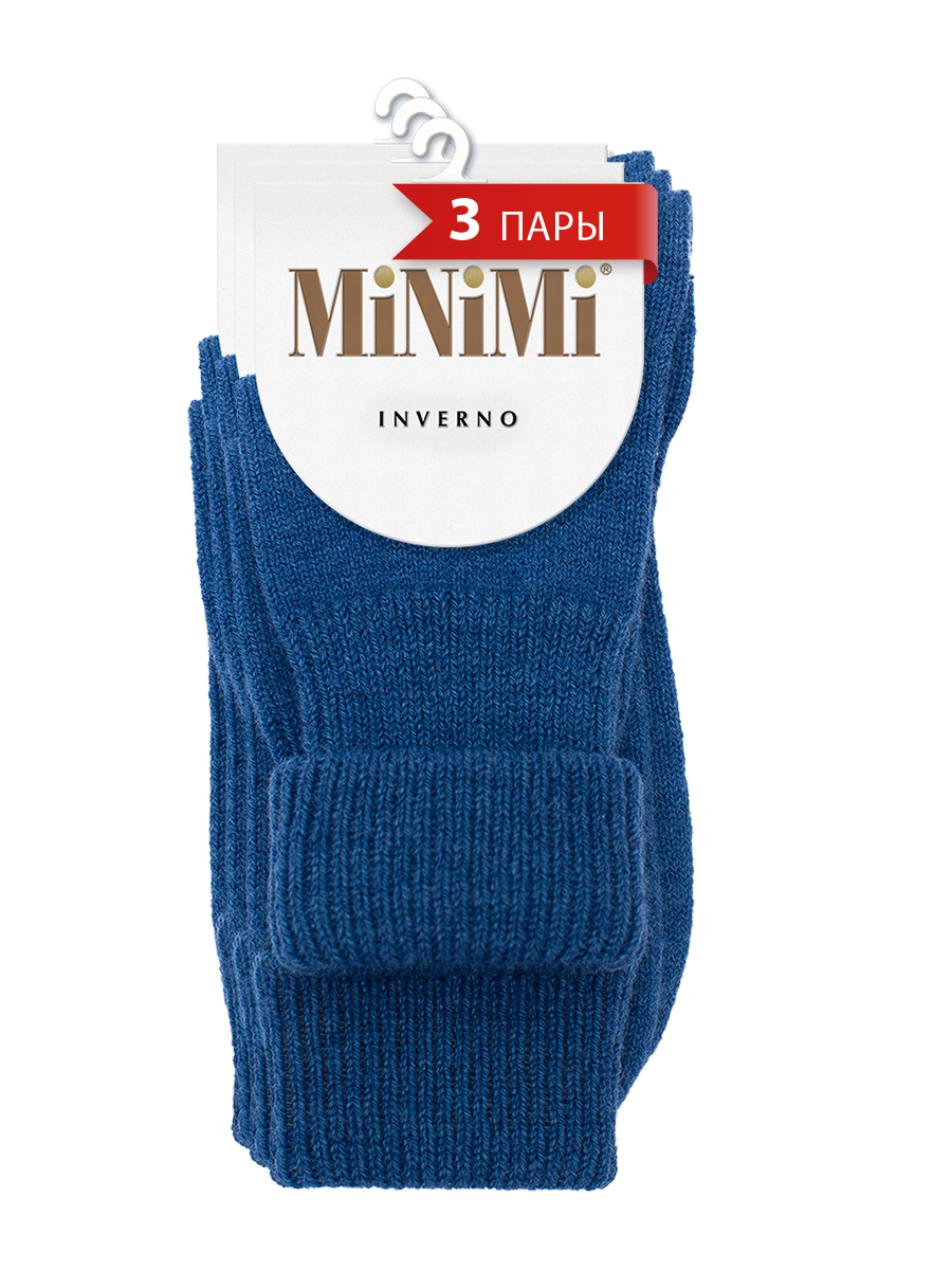

Комплект носков женских Minimi SNL-475309 синих OS, Синий, SNL-475309