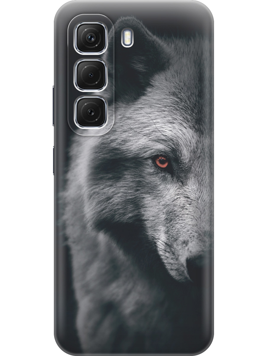 

Силиконовый чехол на Infinix Hot 50 4G с принтом "Красноглазый волк", Прозрачный;красный;серый;черный, 786718713
