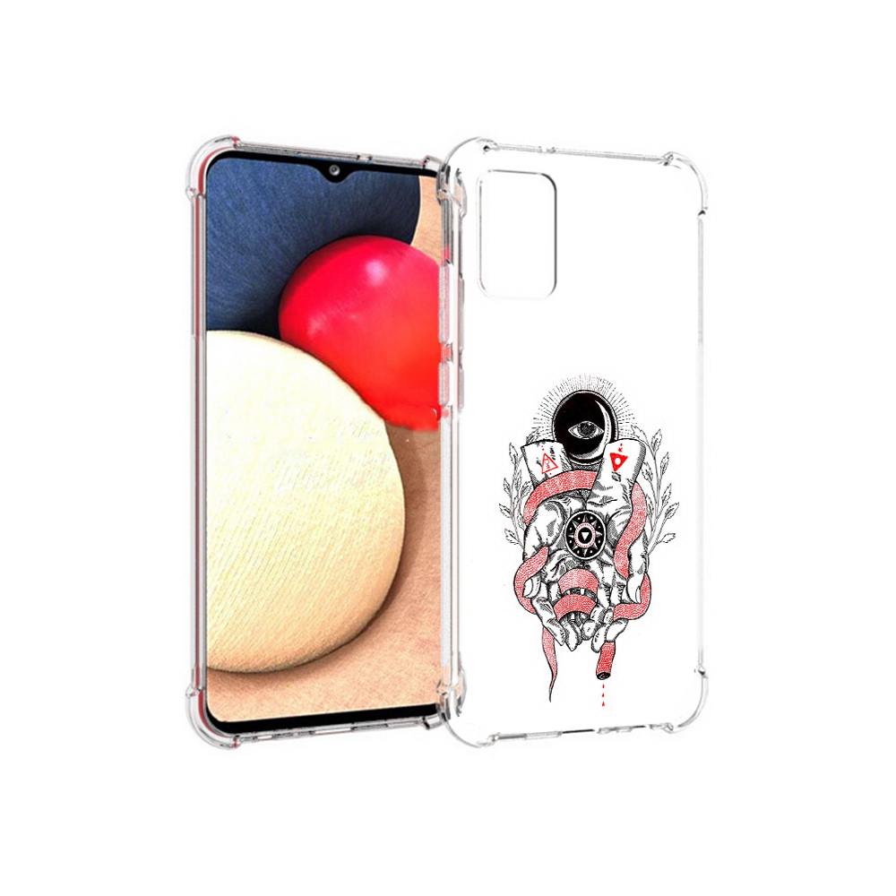 

Чехол MyPads Tocco для Samsung Galaxy A02s абстрация связанные руки (PT156738.479.213), Прозрачный, Tocco