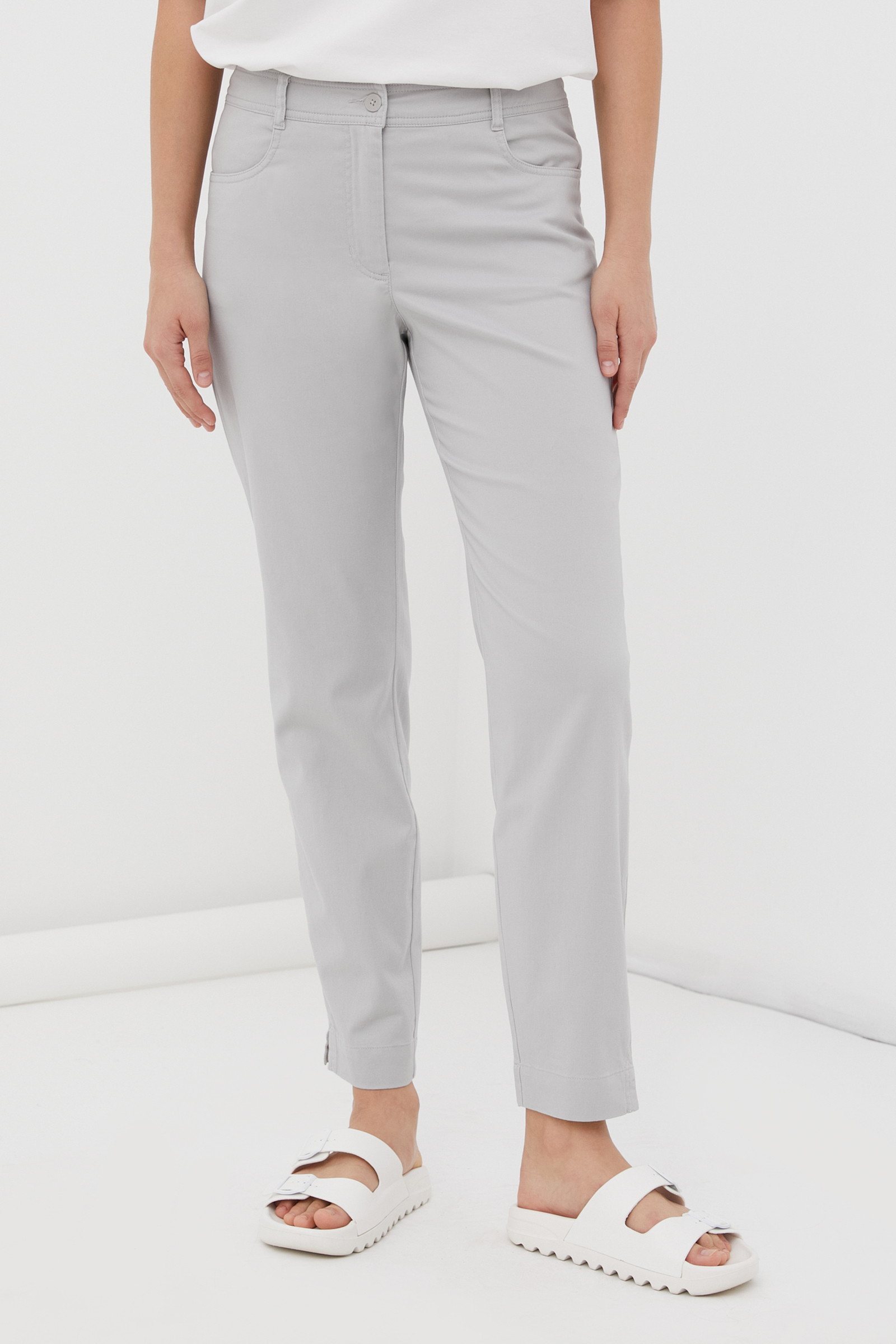 

Брюки женские Finn Flare BAS-10055 серые L, BAS-10055