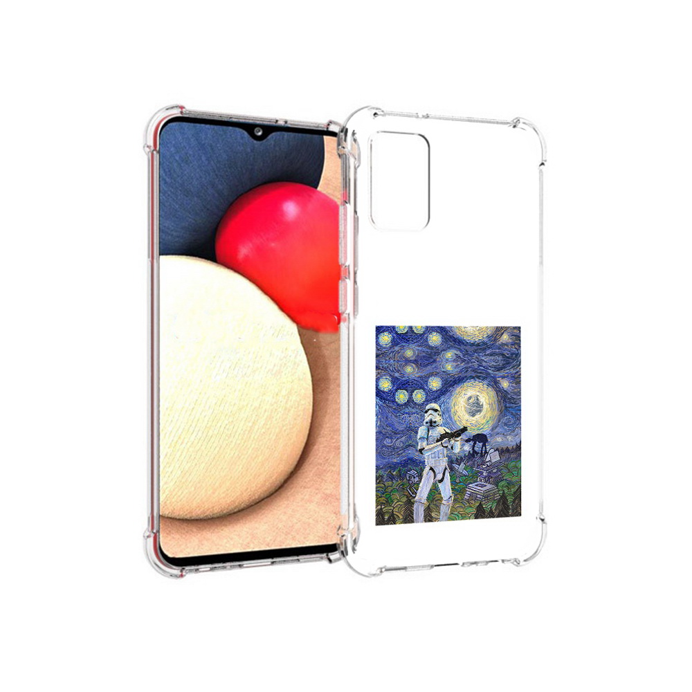 

Чехол MyPads Tocco для Samsung Galaxy A02s star wars звездная ночь (PT156738.479.23), Прозрачный, Tocco