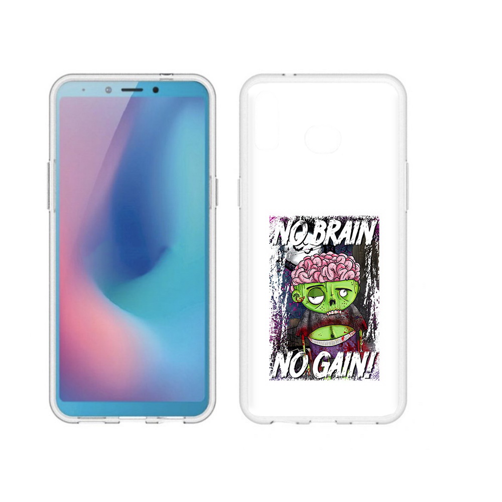 

Чехол MyPads Tocco для Samsung Galaxy A6s глупый зомби (PT123850.597.289), Прозрачный, Tocco