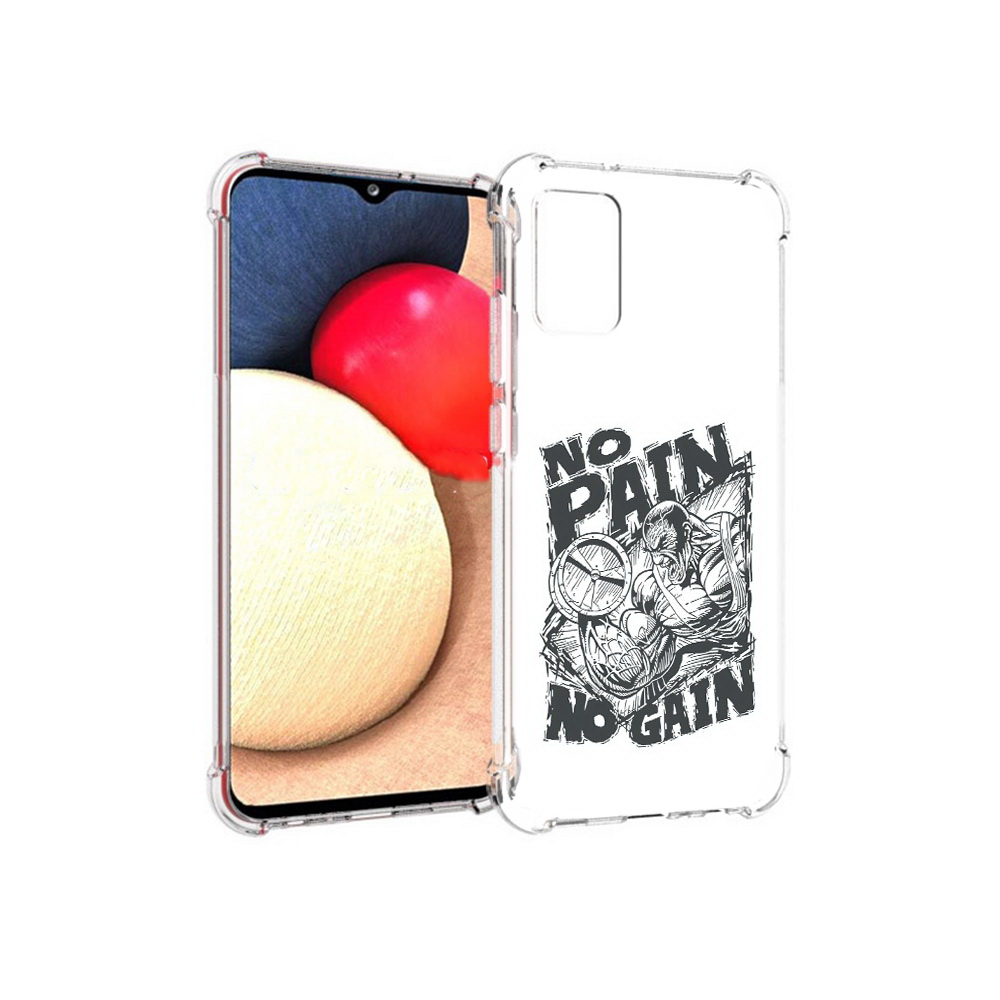 

Чехол MyPads Tocco для Samsung Galaxy A02s бодибилдинг тяжелая работа (PT156738.479.238), Прозрачный, Tocco