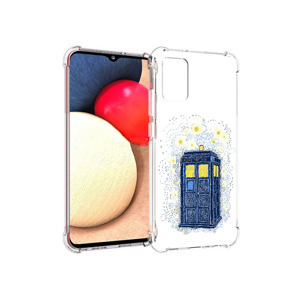 

Чехол MyPads Tocco для Samsung Galaxy A02s будка рисунок (PT156738.479.249), Прозрачный, Tocco
