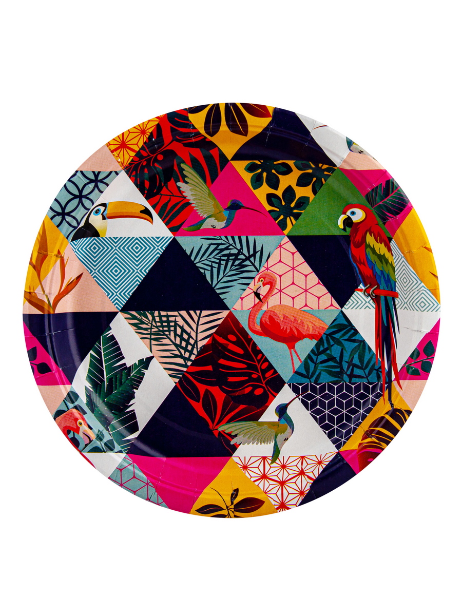 

Тарелка бумажная ИПК с дизайном птицы d230 мм 50 шт./уп.