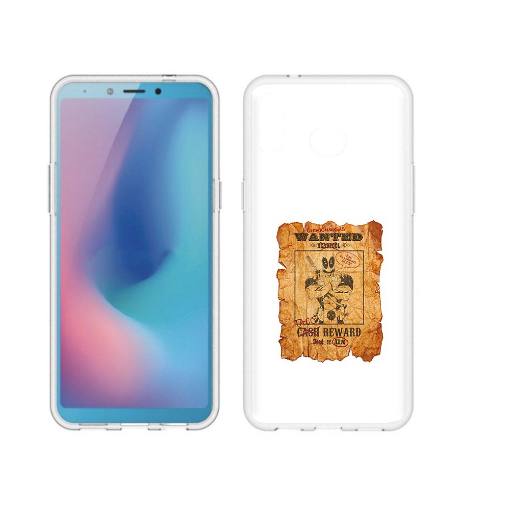 

Чехол MyPads Tocco для Samsung Galaxy A6s дедпул (PT123850.597.317), Прозрачный, Tocco