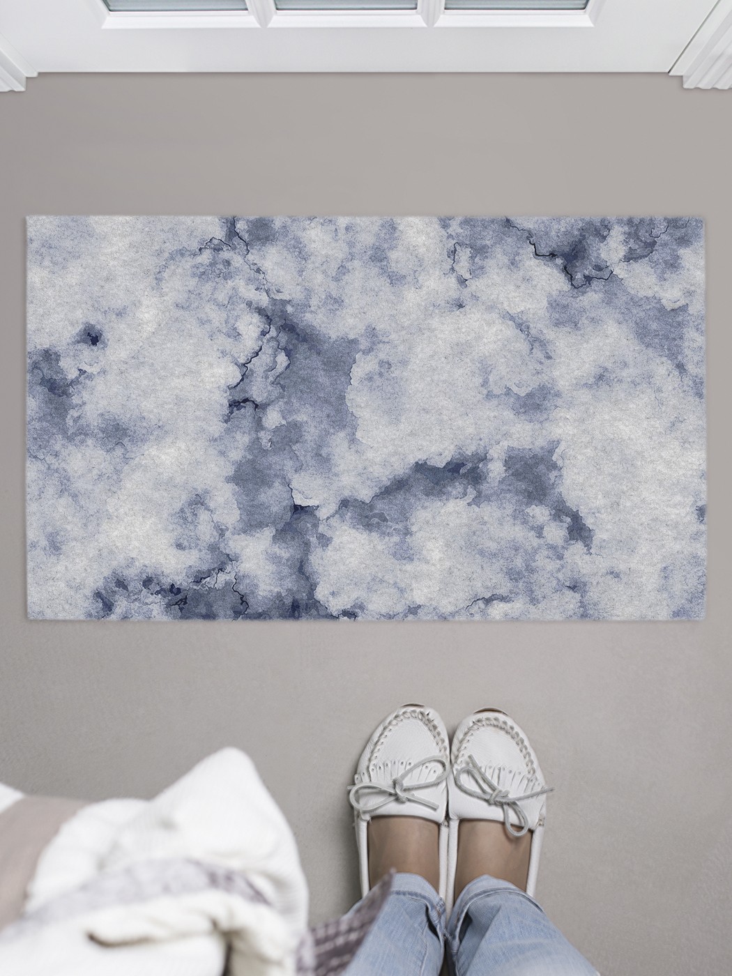 

Придверный коврик в прихожую для обуви, на резиновой основе, 75x45 см door_41128 JoyArty