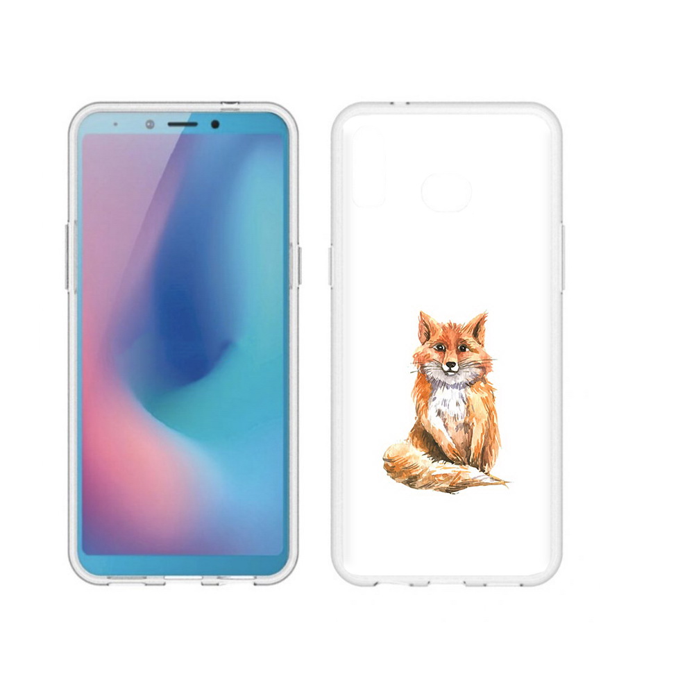 

Чехол MyPads Tocco для Samsung Galaxy A6s детская лиса (PT123850.597.320), Прозрачный, Tocco